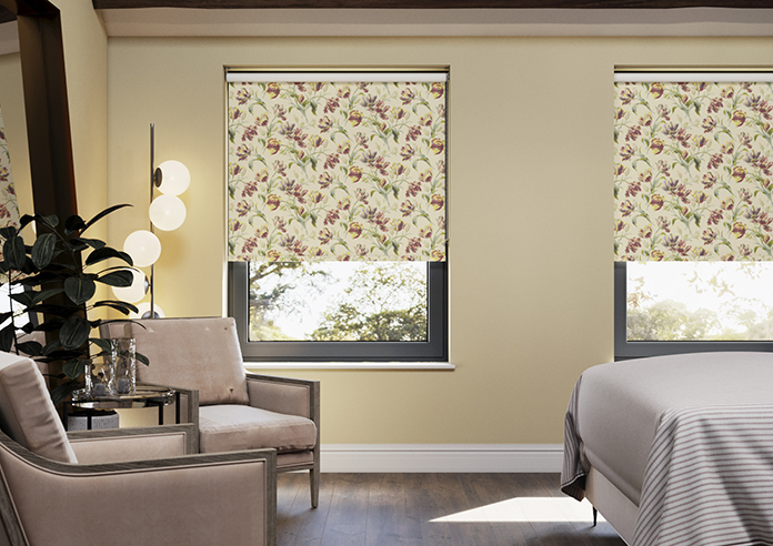 Laura Ashley Gosford, Cranberry - Roller Blind - Image 3